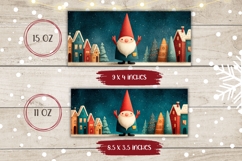 Cartoon Christmas Gnome Mug, Christmas Town Mug Sublimation Product Image 2