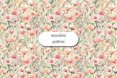 Flowers Digital Papers - Scrapbook Paper - Seamless Product Image 1
