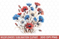 Wildflowers Sublimation Clipart Product Image 1