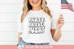 Party In The USA SVG | 4th of July Celebration Design Product Image 1