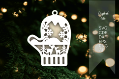 merry christmas mitten ornaments svg files for laser cut Product Image 3