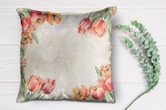 Watercolor Tulip Background|Spring sublimation Designs Product Image 2