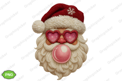 Yarn Santa Png Crochet Yarn Christmas, Pink Santa Png, Santa Product Image 2