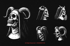 10 Bundle Dark Art Skull Nun Demon Devil Women Heretic Product Image 3