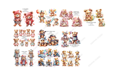 Teddy Bear Mega Bundle, Animals Clipart, Woodland Animal Png Product Image 2