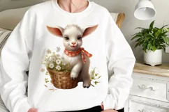 Adorable Baby Farm Animals clipart, Watercolor Clipart Product Image 2