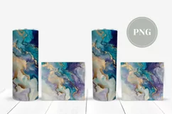 Blue Marble Tumbler Sublimation, Glitter Tumbler Designs Product Image 2