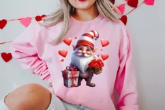 Cute Valentine Gnome Clipart, Gnome Clipart, Cute Gnome Product Image 2