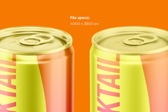 Slim 250ml Aluminium Can Mockup Product Image 2