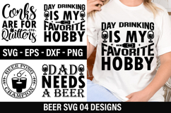 Beer SVG Design - Day drinking is my favorite hobby Product Image 1