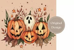 Spooky Halloween Tumbler Design, Vintage Halloween Tumbler Product Image 2