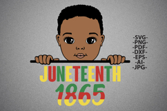 Juneteenth 1865 Black Boy Clipart SVG Product Image 2