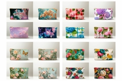 Cute Cosmetic Bag Bundle, Flowers Cosmetic Bag Designs Product Image 2