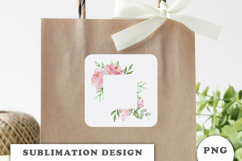 Watercolor Flowers Frame png Product Image 2