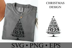 Leibe Freude Hoffnung Frienden Svg | Christmas | Shirt Svg Product Image 2