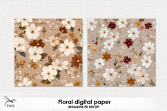 Floral digital paper, seamless pattern Product Image 2
