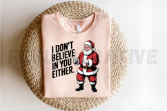 Funny Santa Claus Design, Retro Christmas Sublimation PNG Product Image 2
