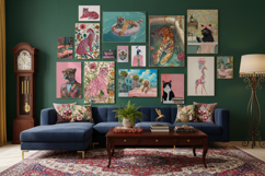 Bundle 200 Maximalist Wall Art,Funky Animals,Trendy Decor Product Image 2