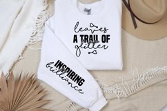 Leaves a trail of glitter Sleeve SVG, inspiring brilliance S Product Image 2
