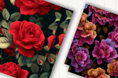 Mixed roses floral digital paper Product Image 1