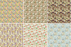 Victorian Botanical Ephemera Digital Paper,Vintage Floral Product Image 2