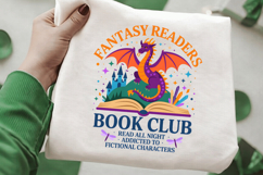 Fantasy Book Lovers Designs PNG Sublimation Dragons,Book PNG Product Image 2