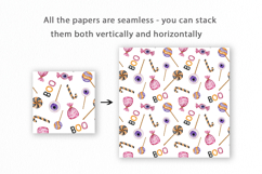 Watercolor Halloween Candy Seamless Pattern Product Image 2