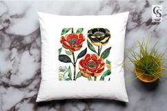 Boho Folk Floral Clipart Sublimation PNG Product Image 3