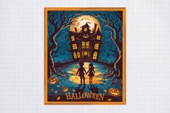 Vintage Halloween Postcard Sublimation Bundle Product Image 4