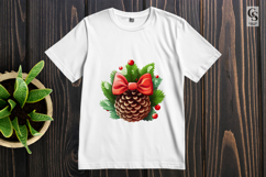 Pinecone Bow Floral Clipart Sublimation PNG Product Image 2