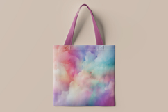 Pastel Cloud Watercolor Digital Paper Product Image 2