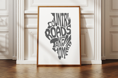 Country roads take me home Illinois Shape SVG Cut File Product Image 2