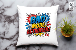 Dad You Rock Colorful Retro Typography Design Product Image 2