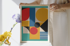 Modern Geometric Shapes Embroidery Design File Product Image 2