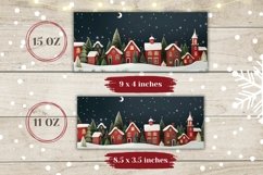 Christmas Mug Wrap Design, Winter Night Mug Template Product Image 2