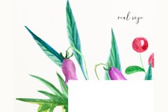 Watercolor wedding frame clipart #w171 Product Image 3