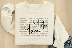 Moto Mom Words SVG Product Image 1