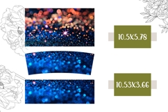 Blue Tumbler Design, Glitter 40 Oz Tumbler Template Product Image 2