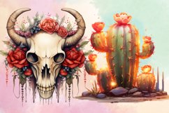 Watercolor Western Christmas Clipart Bundle Product Image 3