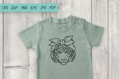 Tiger Svg | Tiger Face | Tiger with Bandana Svg Product Image 3