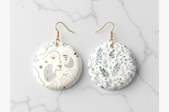 Round Earring Sublimation Mockup Product Image 3