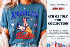American Babe PNG | 4th of July Sublimation DTF Product Image 3