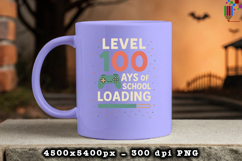 Level 100 Days of School Loading Sublimation PNG Product Image 3