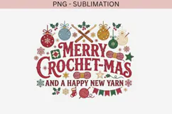 Christmas crochet png design for T-shirts Product Image 2