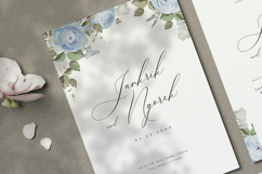 beautiful wedding card invitation set with roses flower Product Image 2