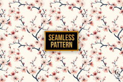 Peach Blossom Flowers Digital Paper Product Image 2