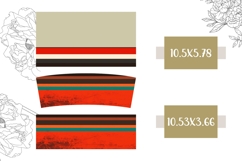 Retro Tumbler Wrap, Retro Stripes 40 Oz Tumbler Sublimation Product Image 2