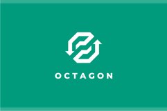Octagon Arrows logo design vector template Product Image 2