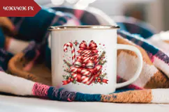 Christmas Presents Illustration, Christmas Candy Cane PNG Product Image 2