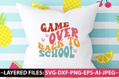 Game over back to school retro SVG Design Product Image 2